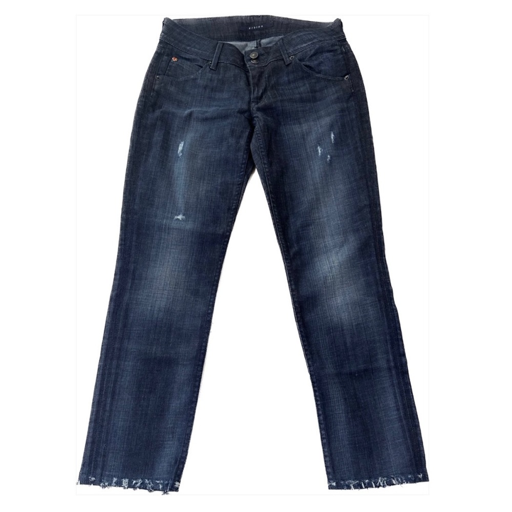 vintage hudson slim fit dark navy jeans